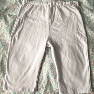 White biker shorts!